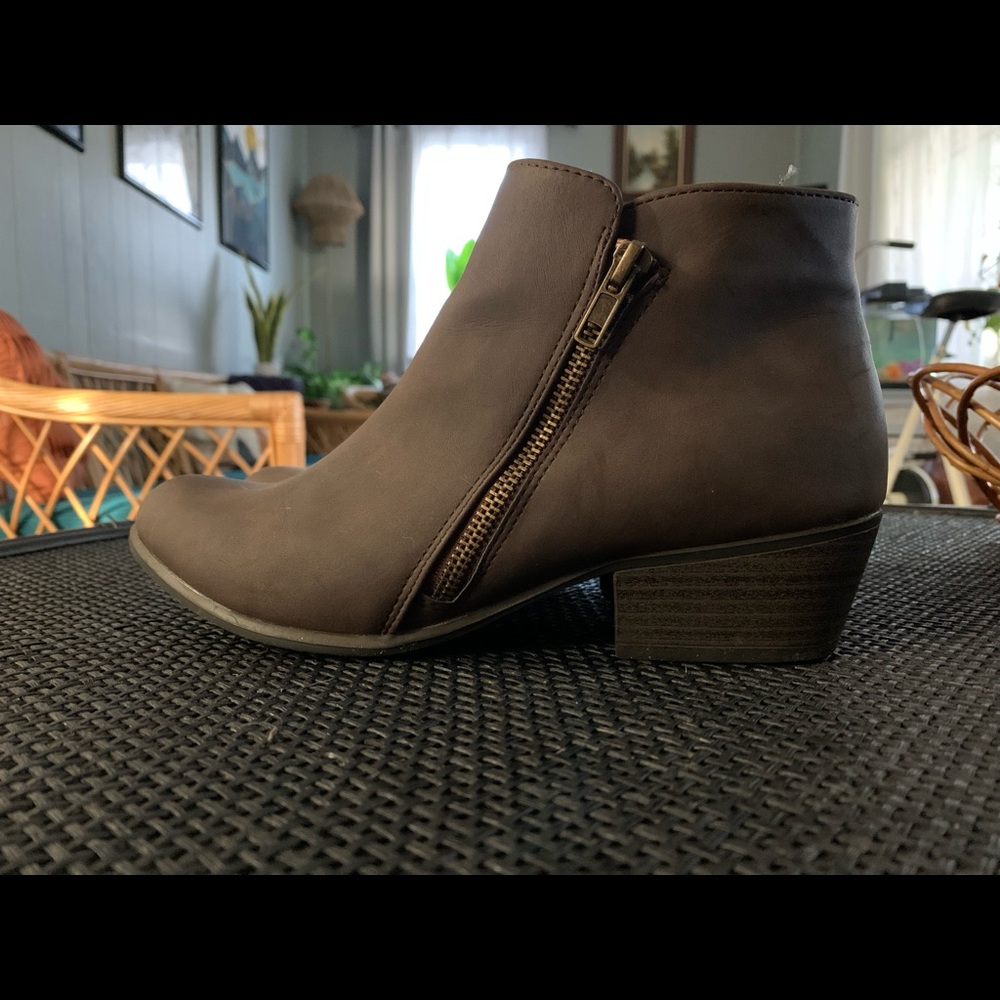 Brown booties